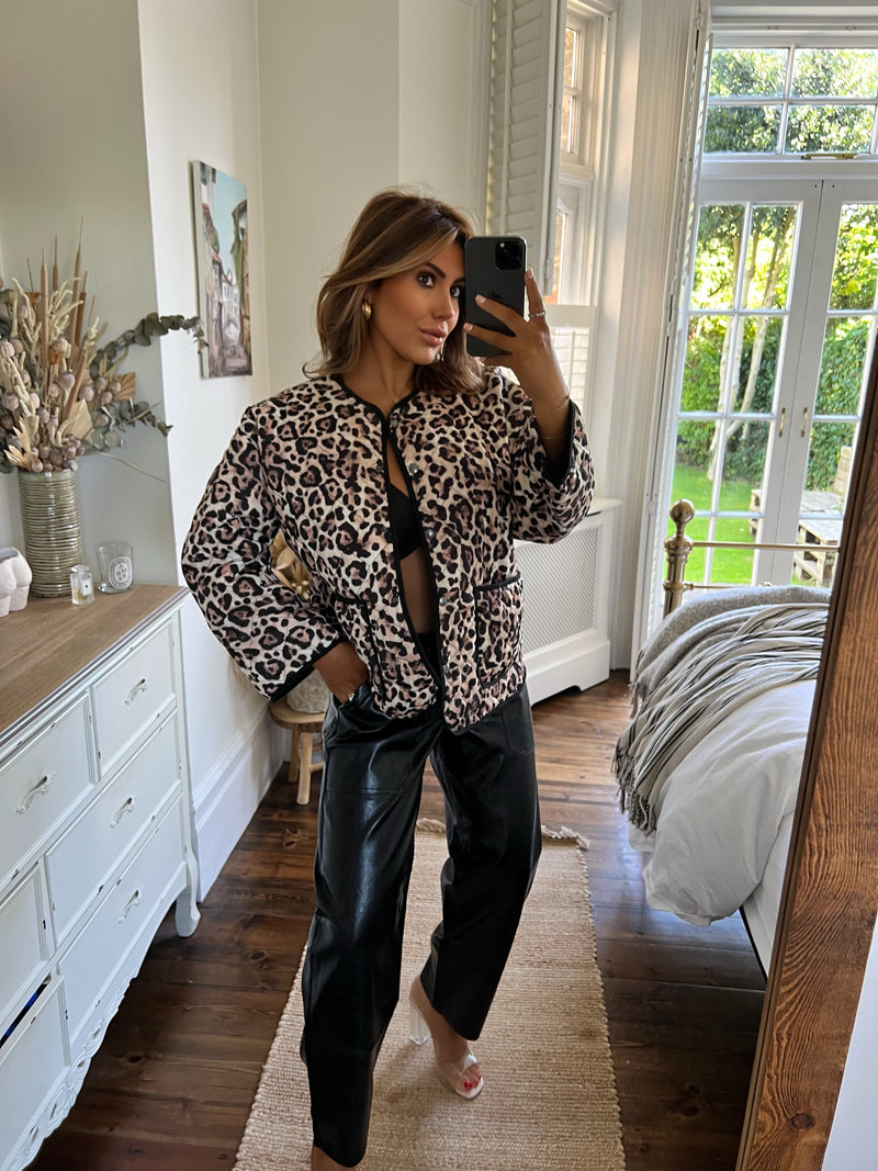 SALE Leopard Bomber