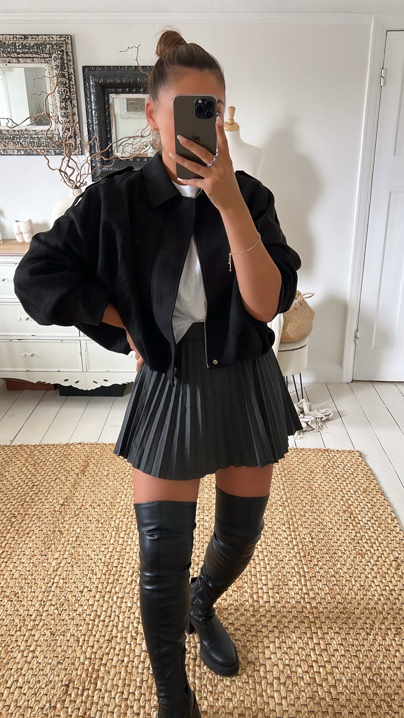 SALE GABBIE Faux Suede Jacket