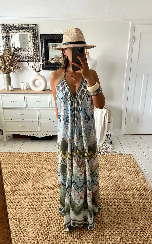 ELLA Halterneck Maxi Dress