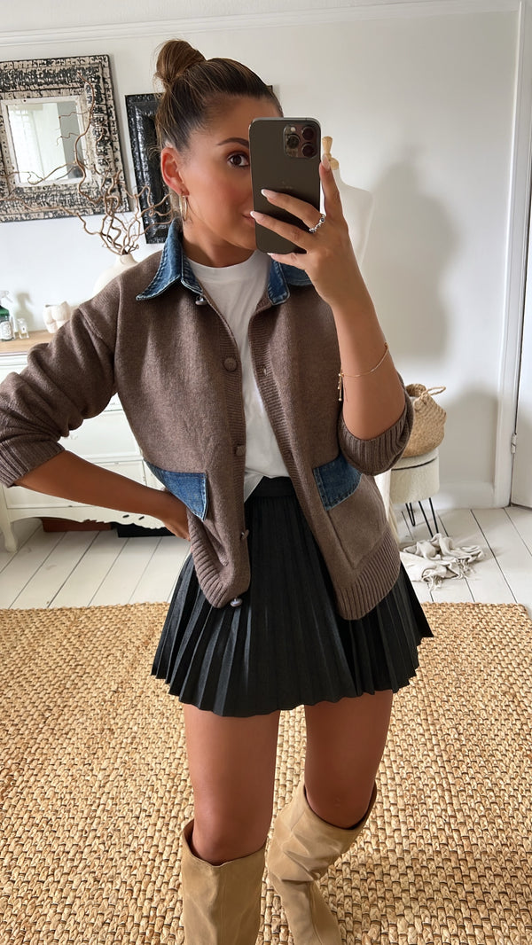 SALE ETTA Contrast Cardi
