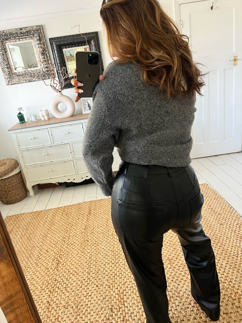 MEL Faux Leather Trousers