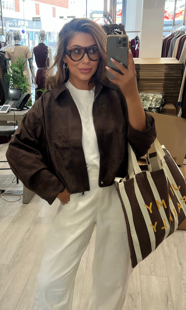 SALE GABBIE Faux Suede Jacket