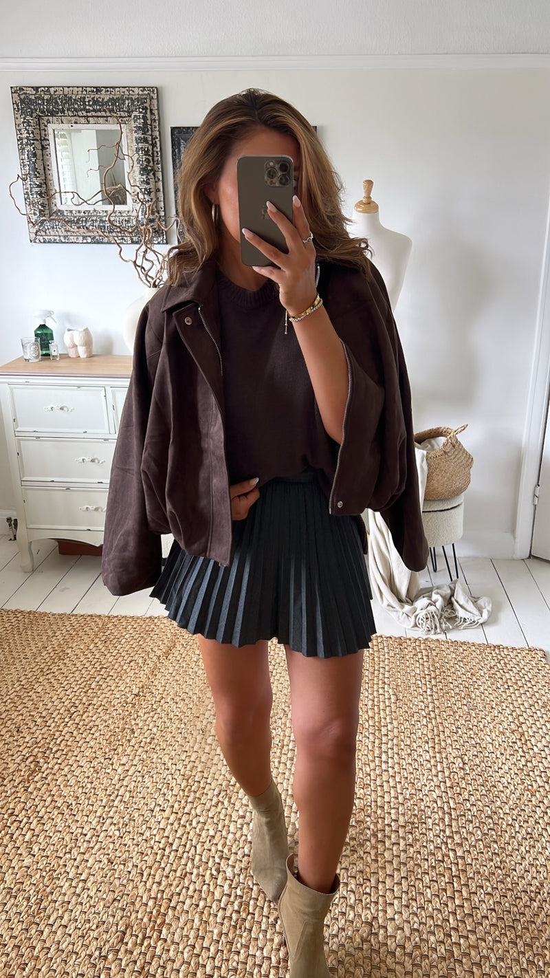 SALE GABBIE Faux Suede Jacket