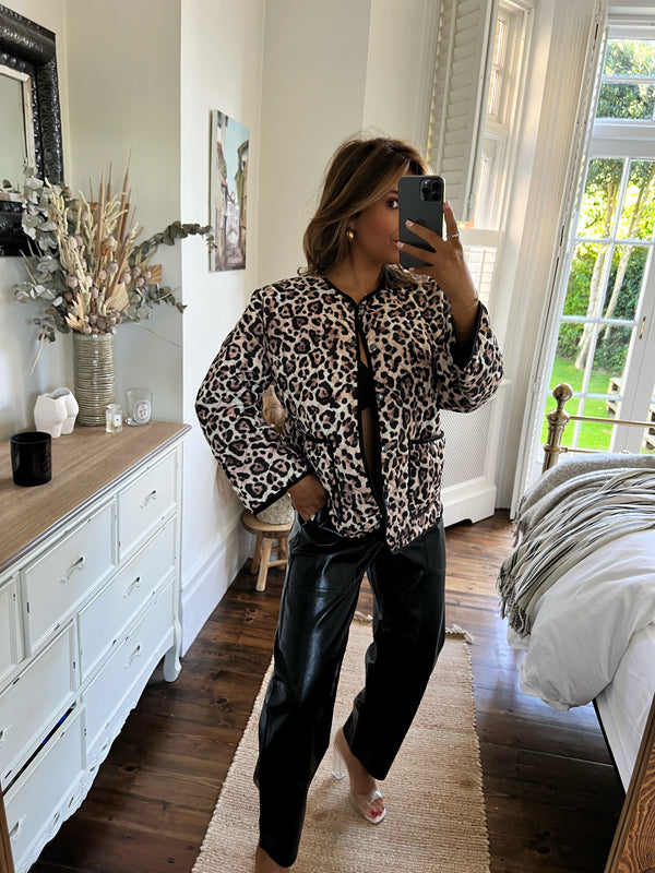 SALE Leopard Bomber